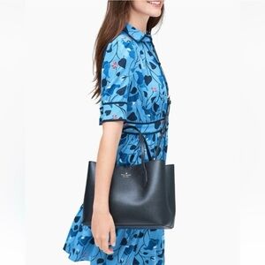 Kate Spade Black Leather Tote Bag